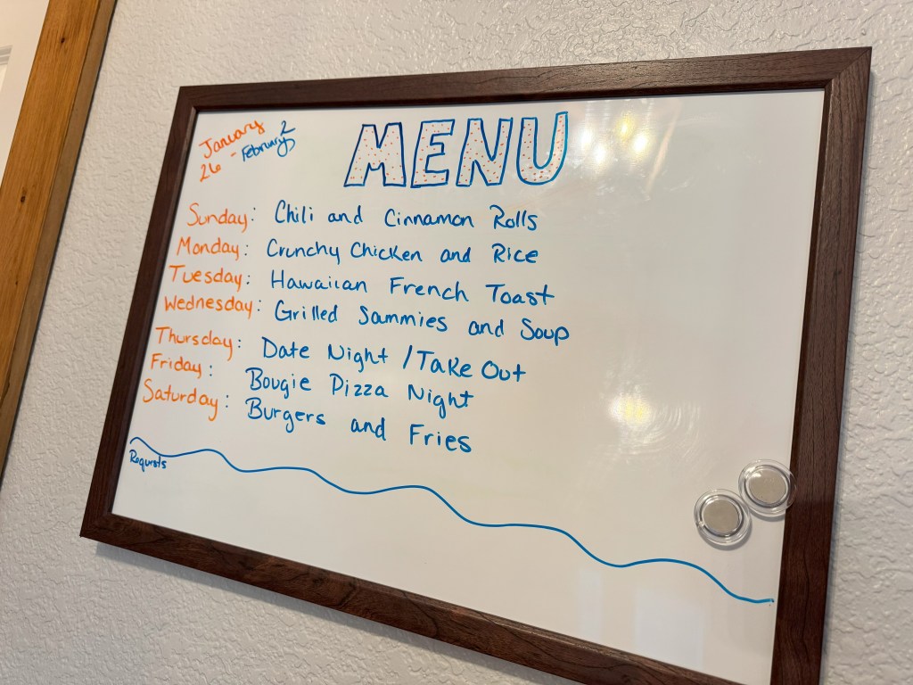 Menus…